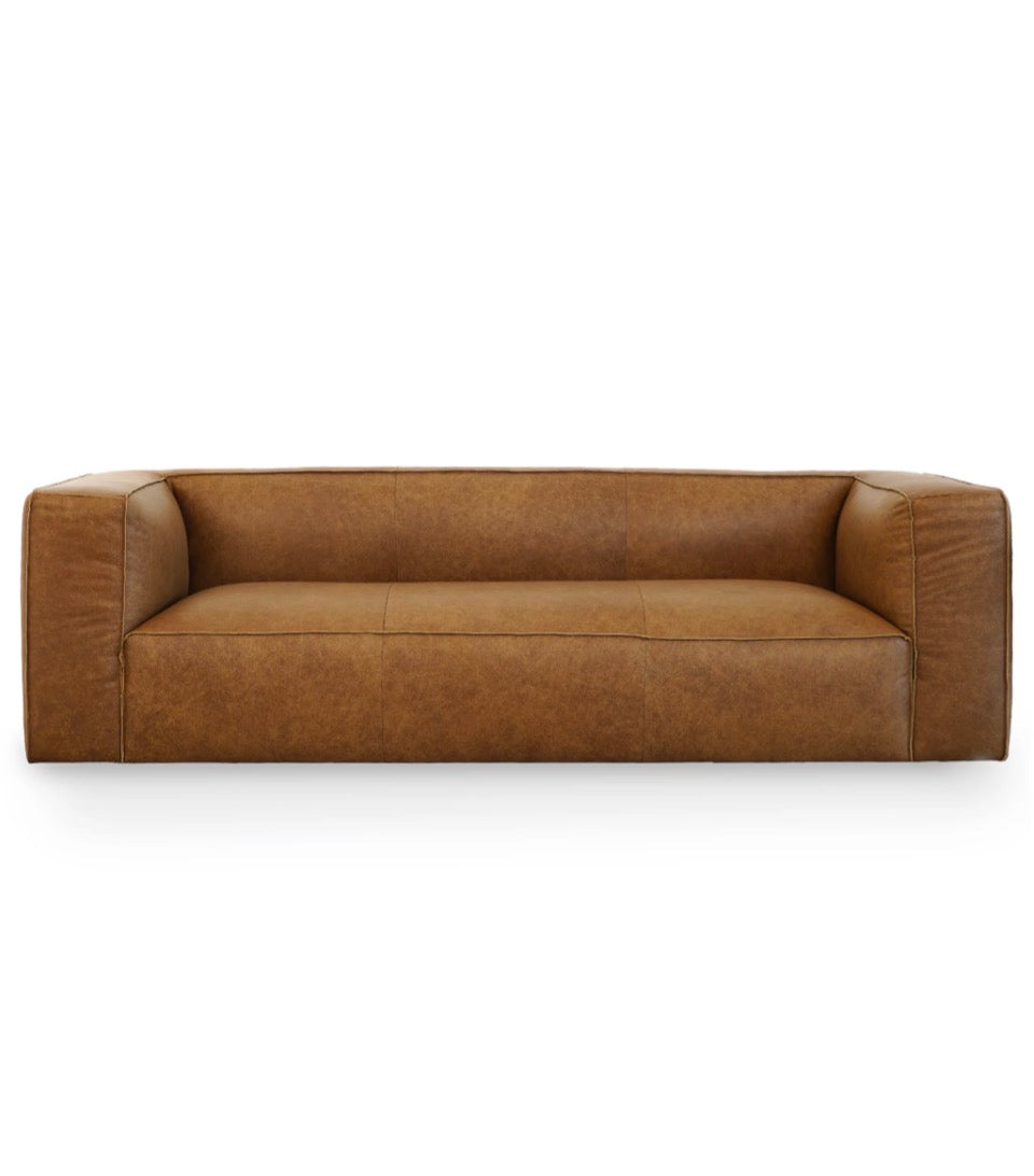 The Kensington™ Genuine Leather Sofa - Room Setting