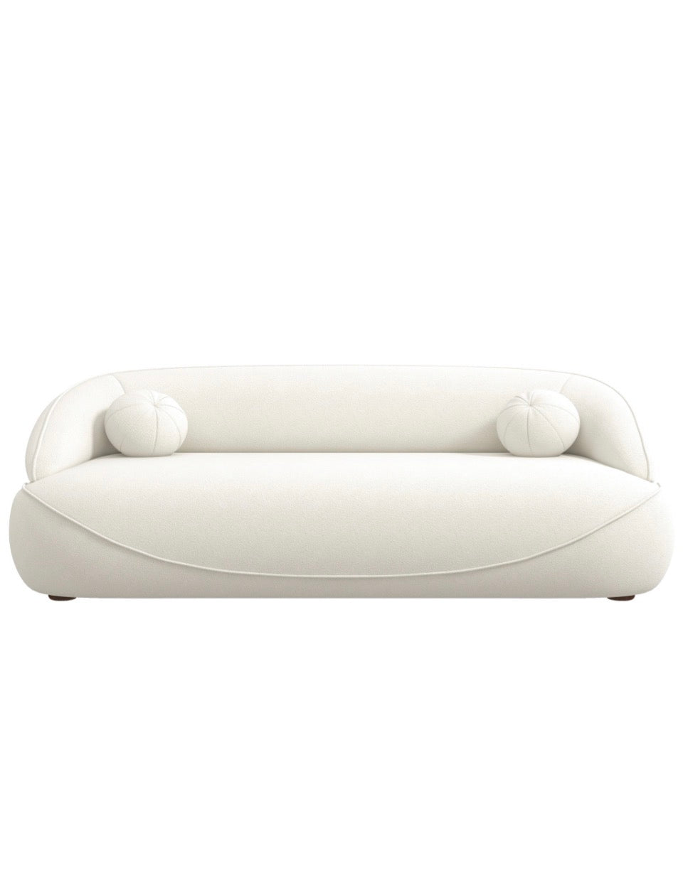 The Amara Sofa – lifestyle shot in styled living room, angle view