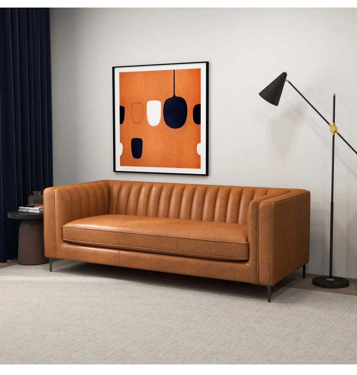 The Verona sofa in a modern living room - angled lifestyle view