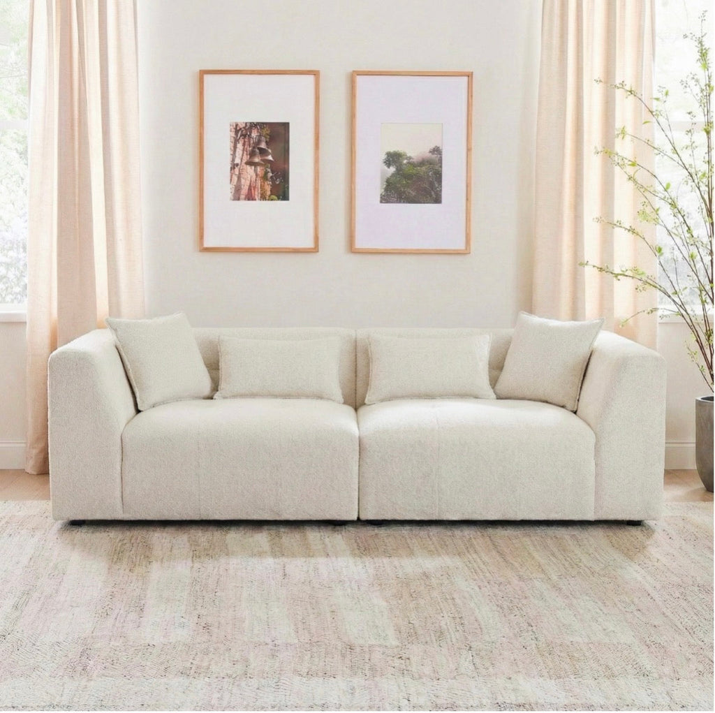 The Monroe sofa front view on white background