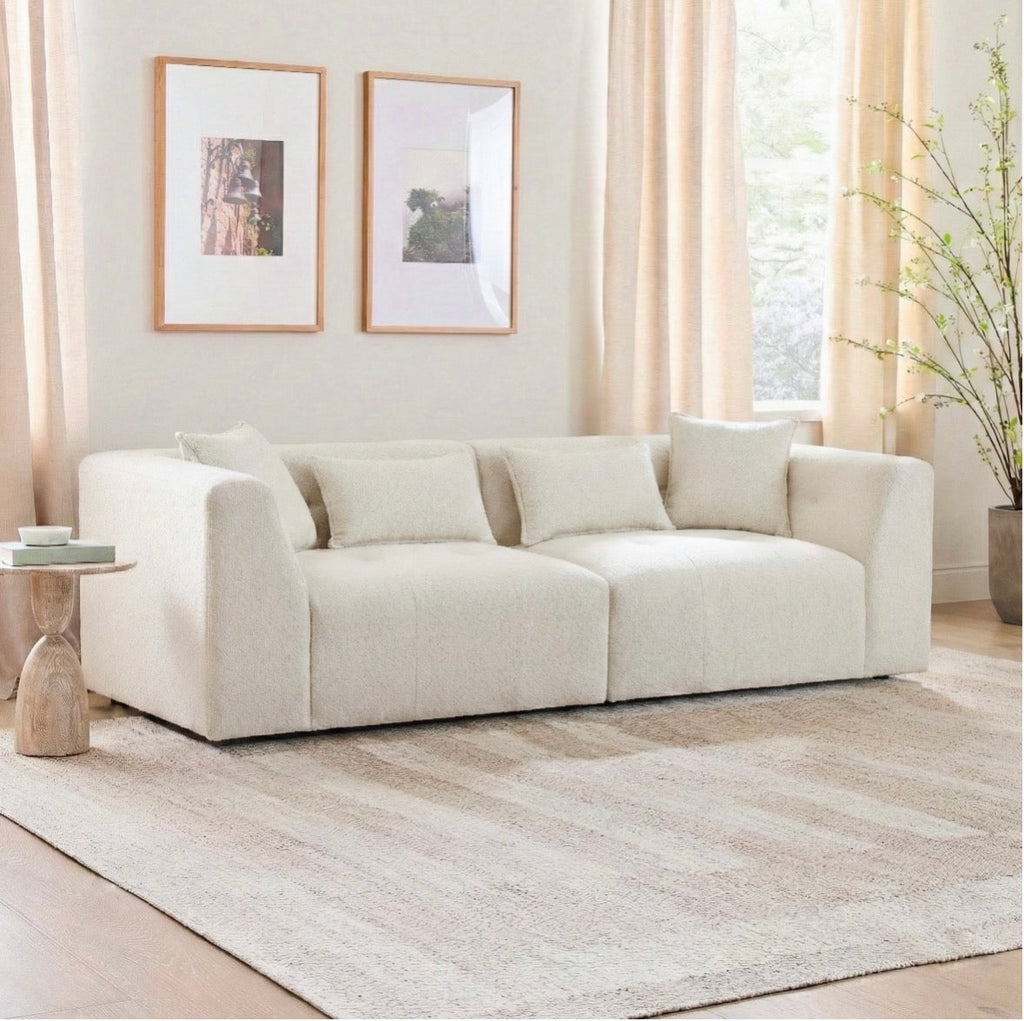 The Monroe sofa in a bright living room