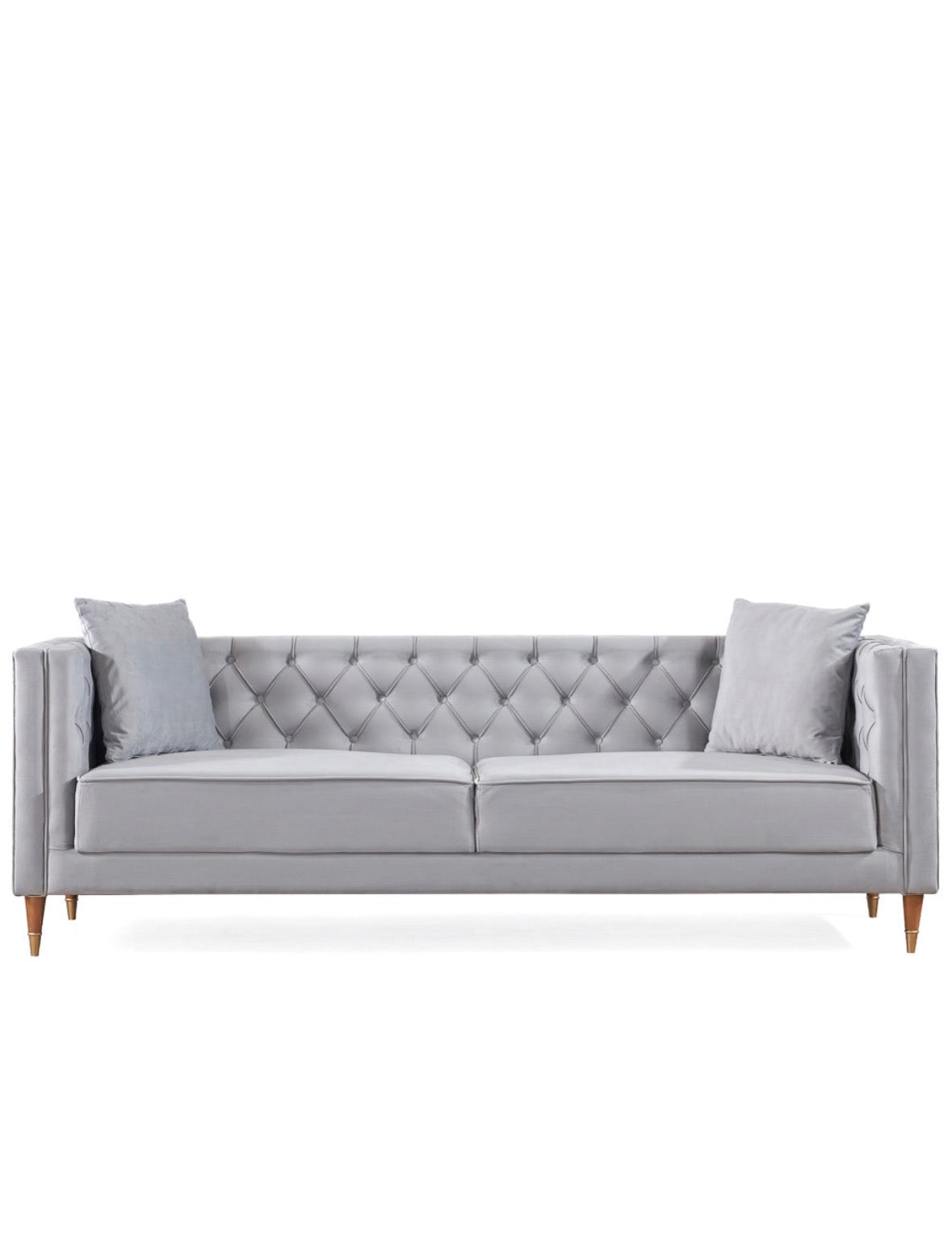 The Kensington sofa styled in a bright living room