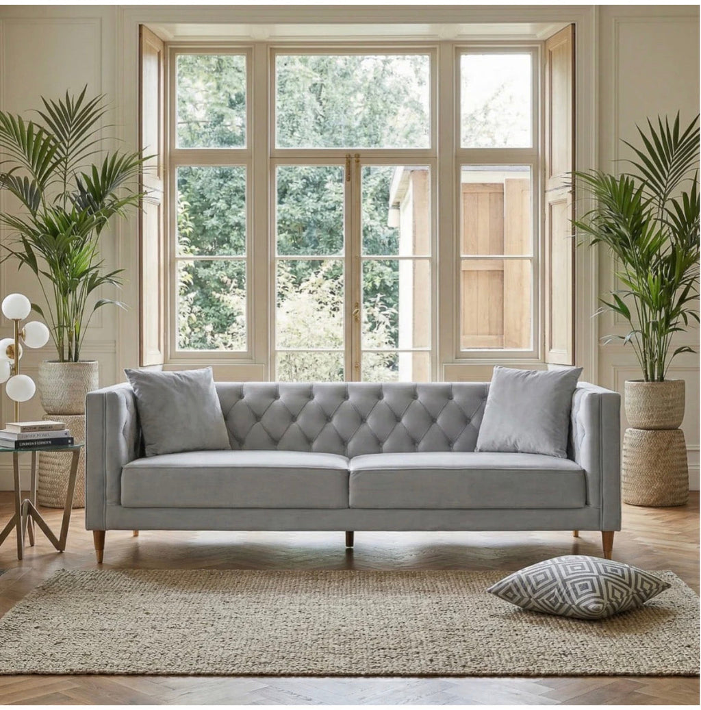 The Kensington sofa front view on white background
