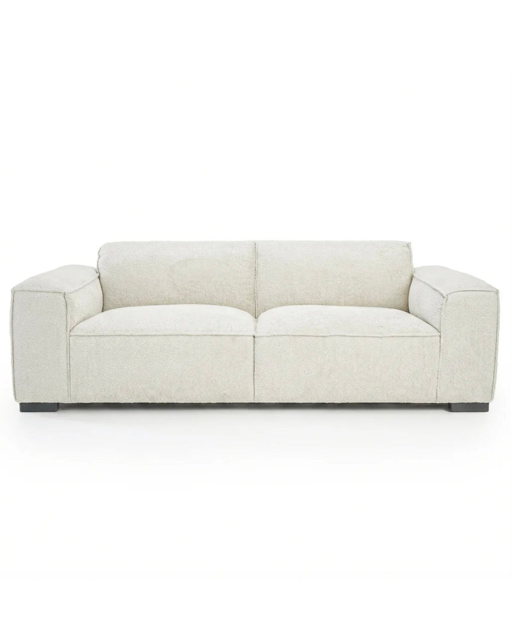 The Aspen sofa front view on white background
