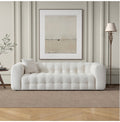 The Eden sofa front-facing in a bright living room
